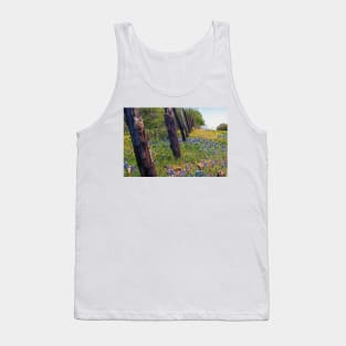 Flowers and Fence Posts Tank Top